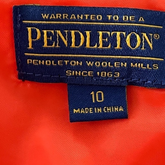 Pendleton Tangerine White Floral Sleeveless A Line Dress Size 10 - Picture 3 of 12